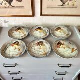 Set of 6 ceramic dinner plates, Spain, 1960s, CH Hispania