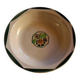 Digoin Art Deco Oxford-style deep dish