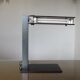 Minimalist teak and metal desk lamp, germany 2000s