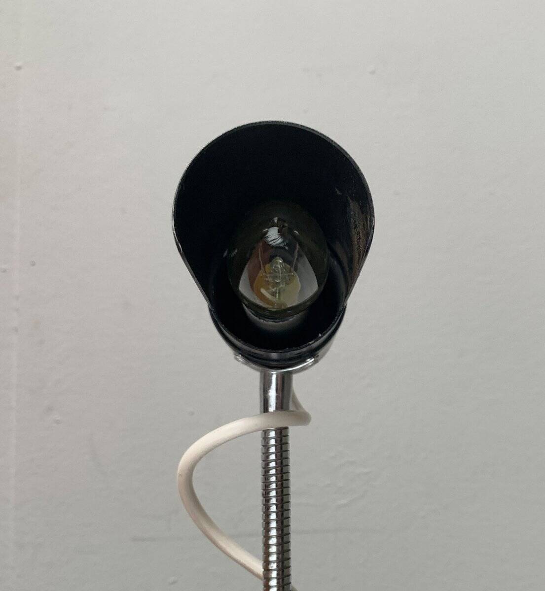 Mid-century minimalist clamp table lamp, 1960s