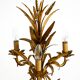 Original 1970s floral table lamp by Hans Kögl in the shape of a wheat sheaf
