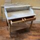 Louis Philip style marble top dressing table or dressing table with walnut base
