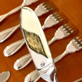 Christofle Galéa, fish cutlery, 6 forks, 6 knives.