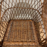 Vintage rattan armchair
