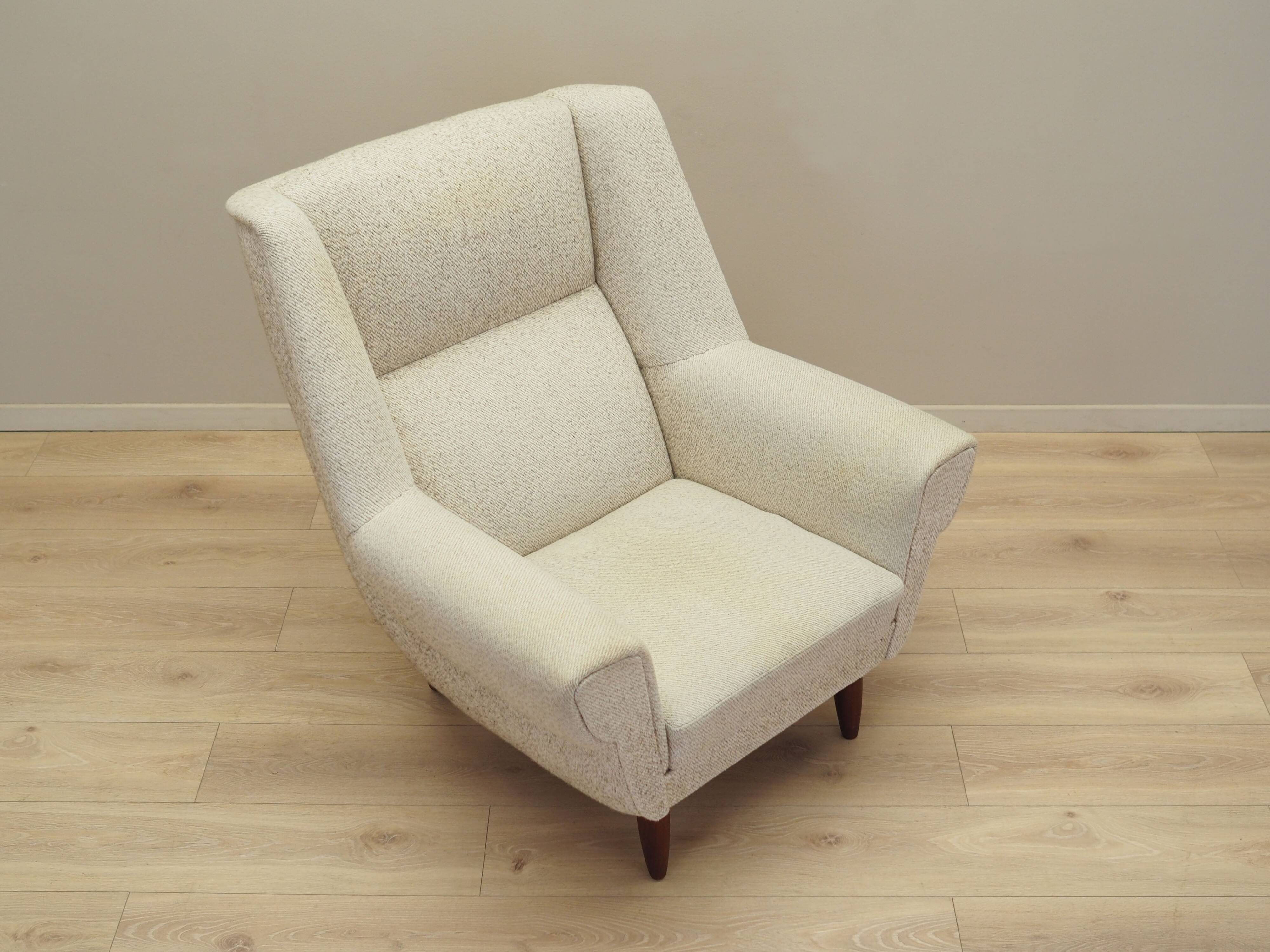 Beige armchair, Danish design, 1970s, production: Denmark