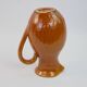 Yellow ochre ceramic pitcher signed Félix Céram Vallauris circa 1960