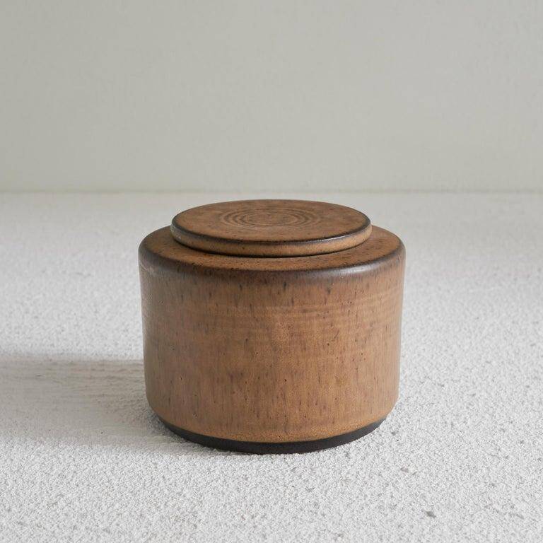 Meindert Zaalberg Studio Pottery 'Stop' boîte avec couvercle 1962
