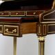 Louis XVI cylinder desk in mahogany and pink marble - circa 1860-1890