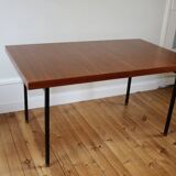 Vintage modernist teak table Paul Geoffroy Roche Bobois 1960s
