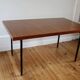 Vintage modernist teak table by Paul Geoffroy for Roche Bobois, 1960.