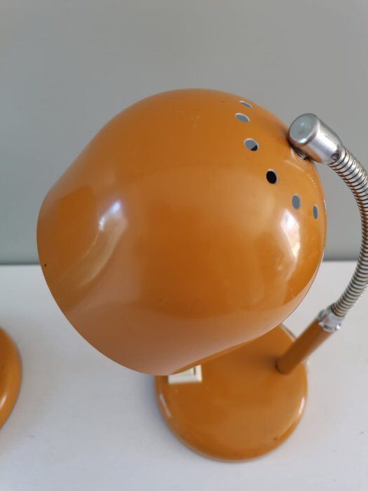 Pair of Italian desk lamps, 70s