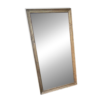 Antique overmantel mirror - decoration of palmettes and water leaves