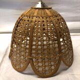 Vintage rattan hanging lamp