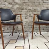 Pair of armchairs by Cees Braakman for Pastoe 1960