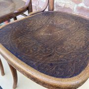 2 Chairs bistro café of the theater of COLMAR Viennese curved wood Thonet Nr 57