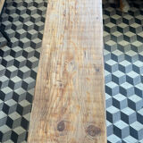 Old raw wooden bench