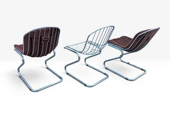 3 Gastone Rinaldi 'Sabrina' Chairs for Rima – Italy, 1970s