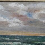 Scandinavian modern painting, 1960s, Oil on panel