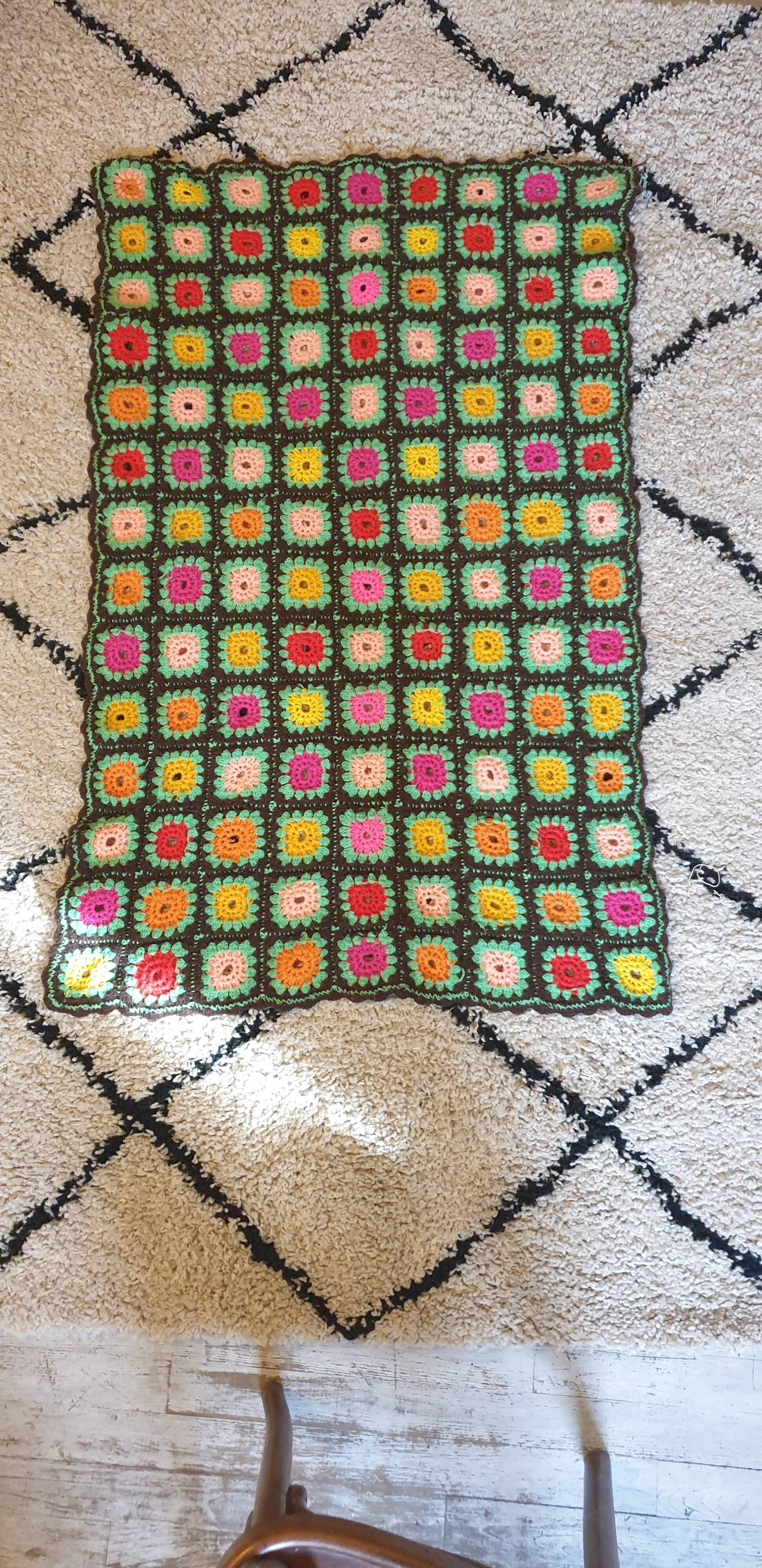 Crochet plaid