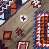 Handmade antique Persian Ardabil kilim rug 137 x 198 cm, 1930s
