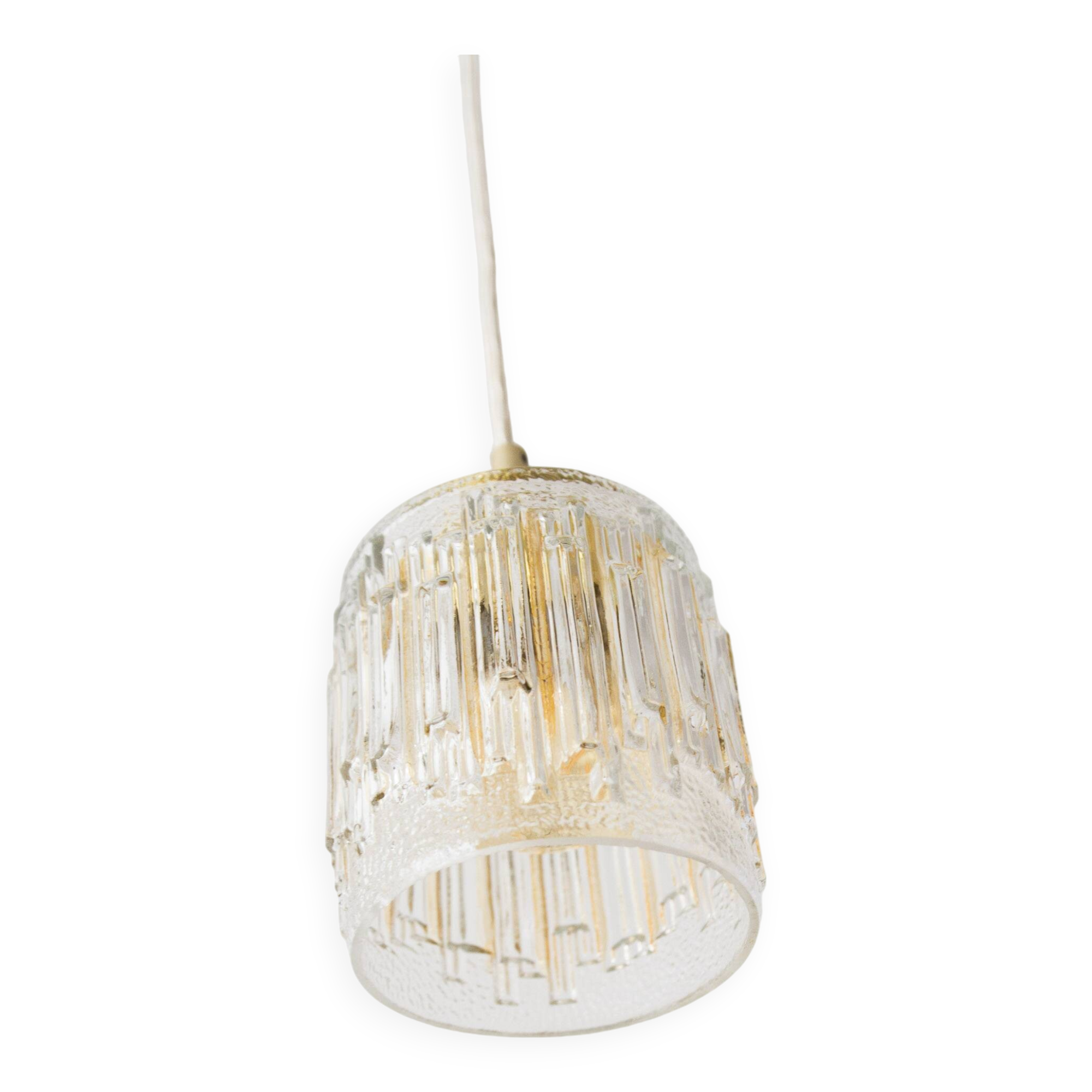 Ida * mcm hanging light * rewired mini * vintage ceiling small fixture * yug