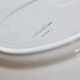 Ravier vintage Sarreguemines ivory earthenware – Scalloped rim
