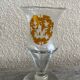 Verre à pied en cristal gravé de Bohême
