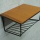Scandinavian teak string wall shelf, 1960s