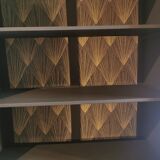 Restyled art deco bookcase shelf cabinet