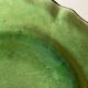 Centerpiece in glazed clay with godrons Dieulefit 1950