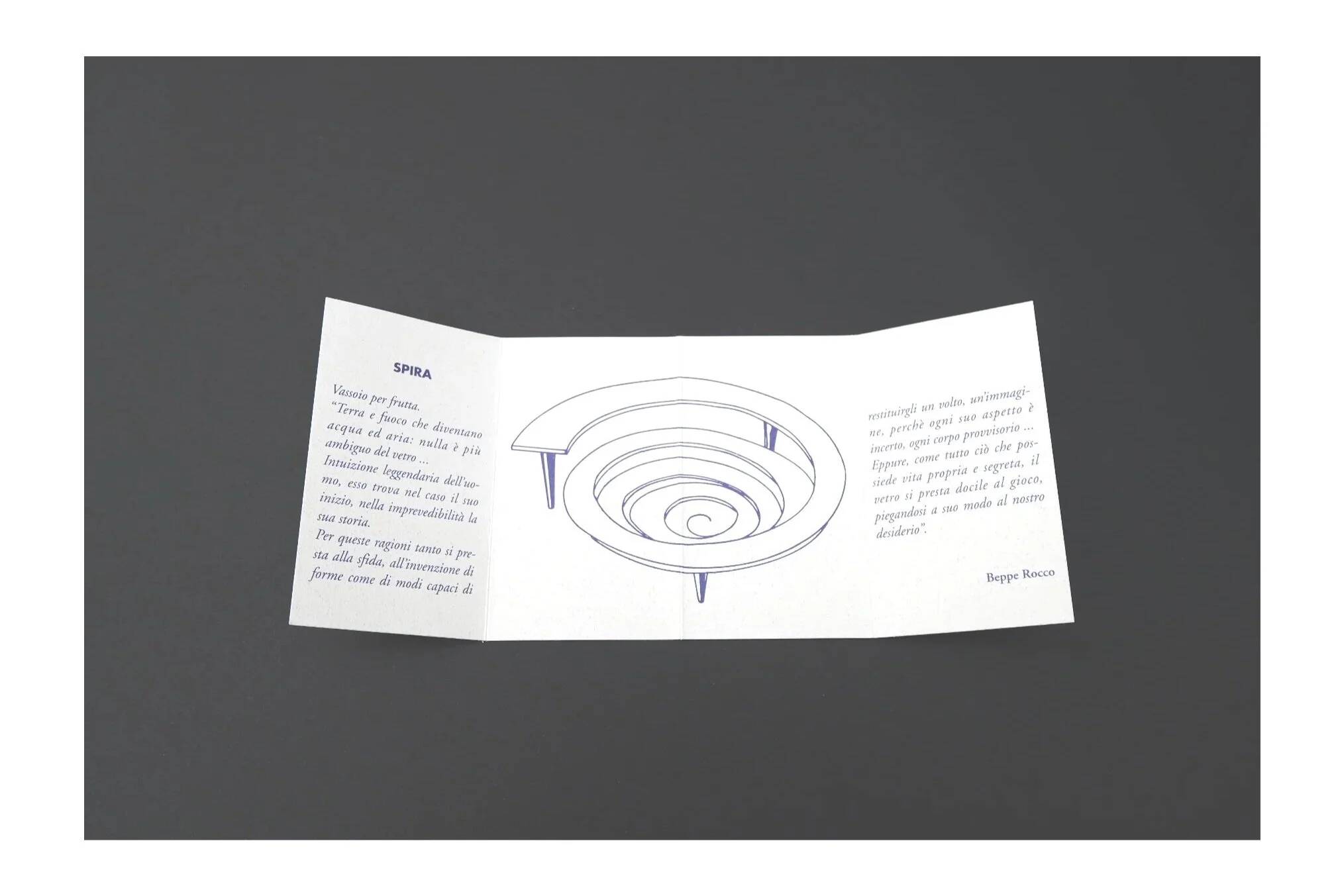 "Spirale" fruit bowl by Giuseppe Rocco for RSVP in glass and silver-plated metal, Italy 1980