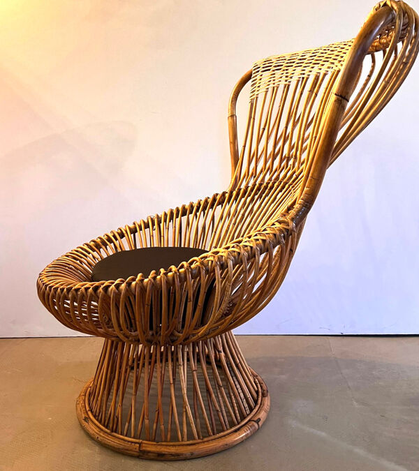 Paire de fauteuils Margherita design Franco Albini éditées par Bonacina