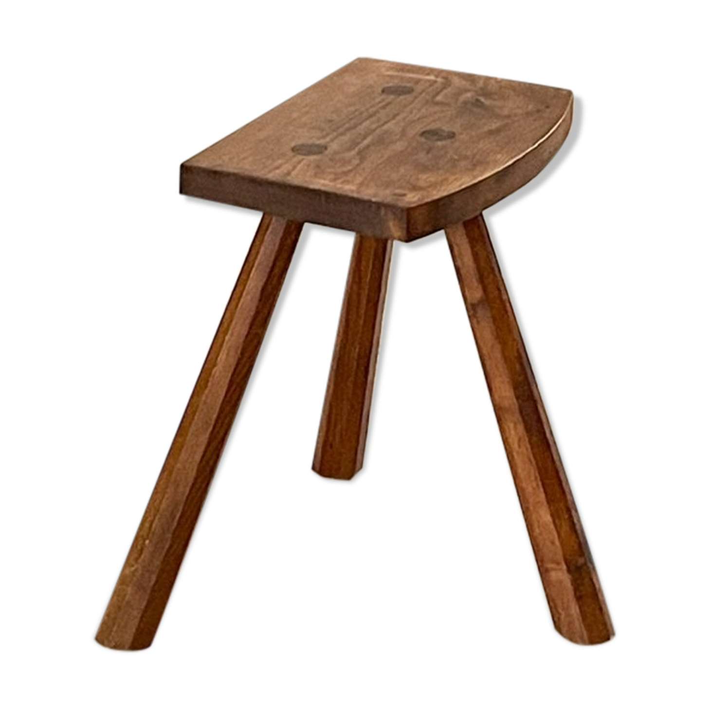 Tripod stool in solid oak 1950