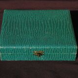 Box 12 cake forks in silver metal art deco