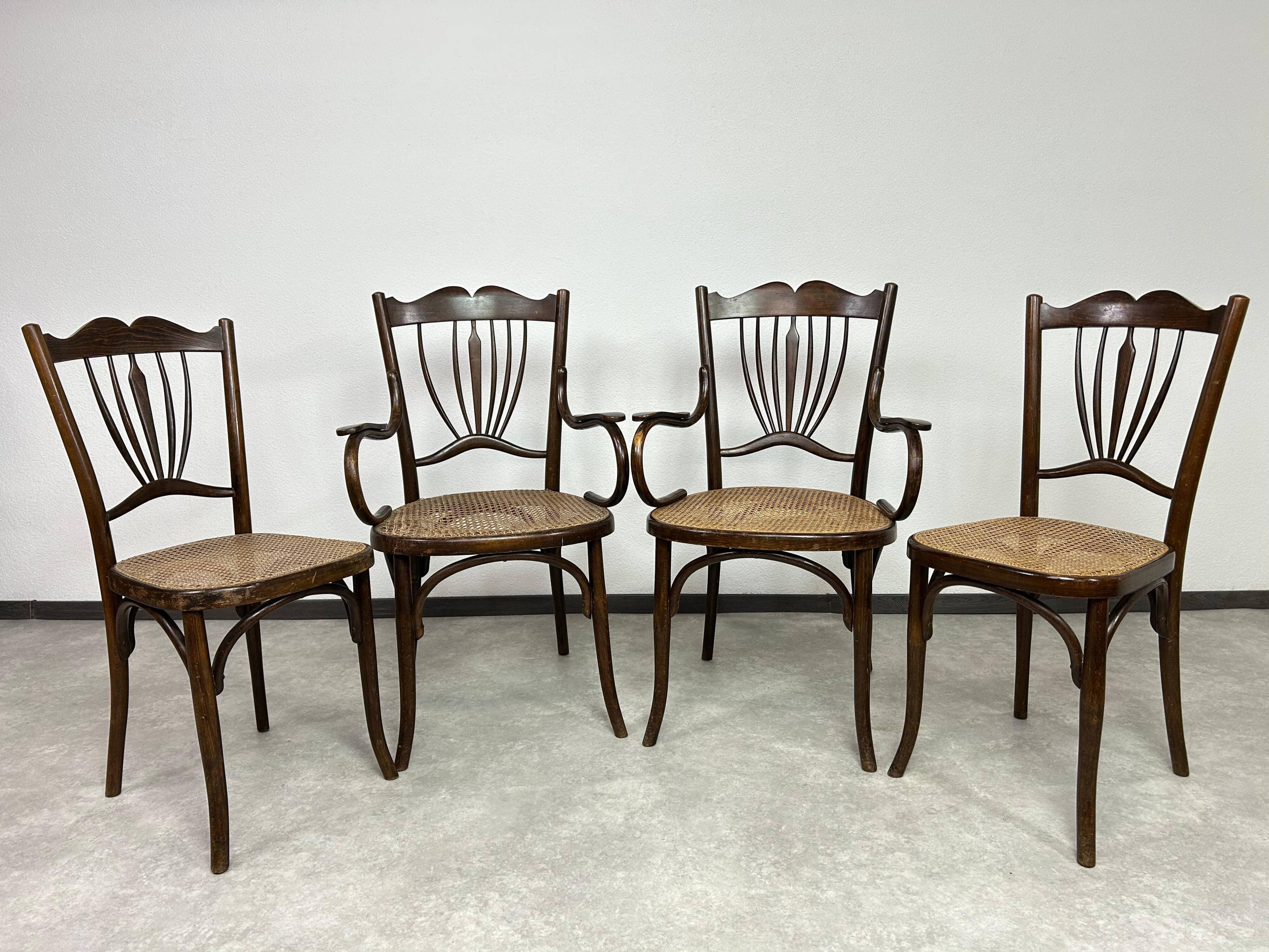 Art Nouveau seating group by Fischel Austria