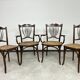 Art Nouveau seating group by Fischel Austria