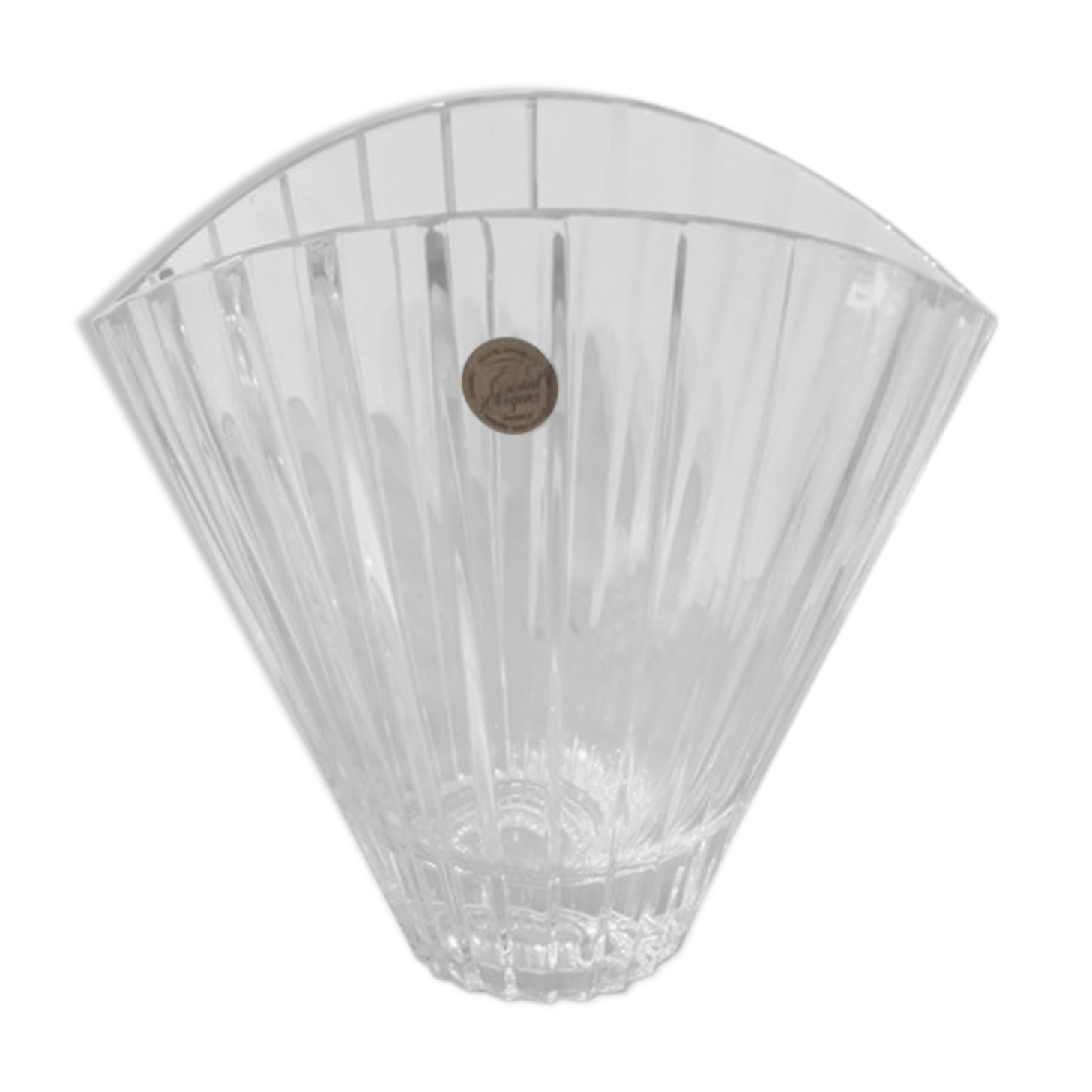 Crystal vase of Arques of the Eventail colection, Art Deco