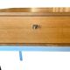 Console/table d'appoint vintage en bois avec structure en métal