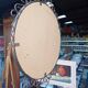 Vintage wrought iron round mirror