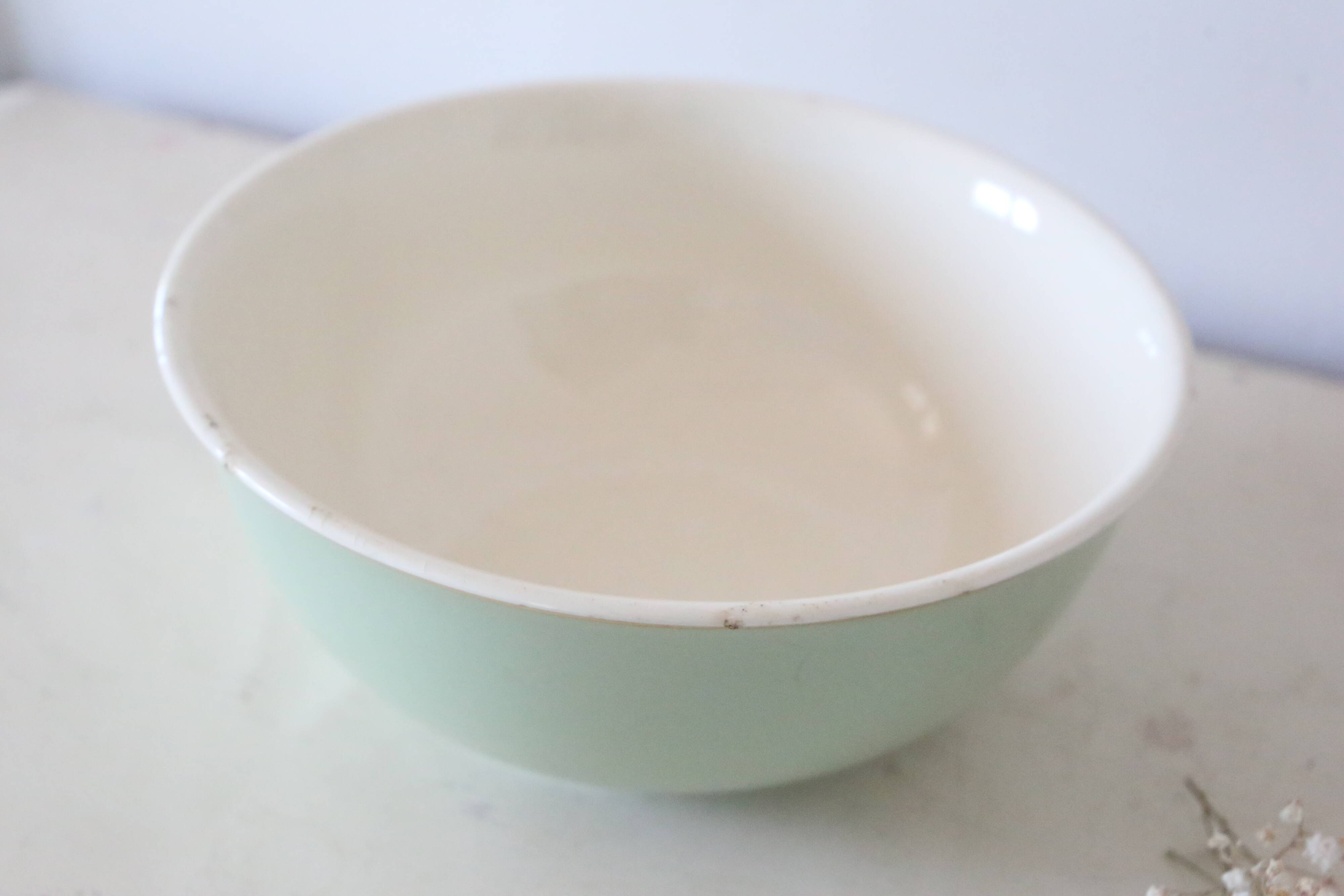 Green mint salad bowl, Villeroy and Boch, vintage