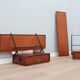 Wall mounted brass and glass nightstands Silvio Cavatorta 1950s