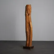 Large-scale figurative oak sculpture, Belgium, 1970s