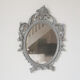Patinated Italian Baroque Mirror 35x46cm