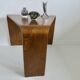 Table basse scandinave en bois cintré années 70