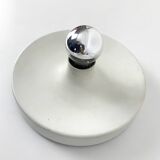 Space Age wall lamp by Staff Leuchten in aluminum, Flush Light, 1960-70