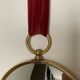 Round brass witch mirror