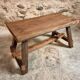 19th Century French Oak Farmhouse Bench - Handcrafted Rustic Work Table