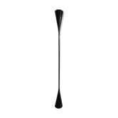 Lampadaire métal laqué noir "sablier" design années 80