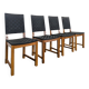 Set of 4 modern chairs