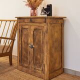 Patinated wooden Parisian sideboard